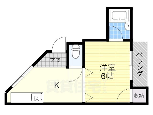 大阪府寝屋川市萱島桜園町 萱島駅 1DK マンション 賃貸物件詳細