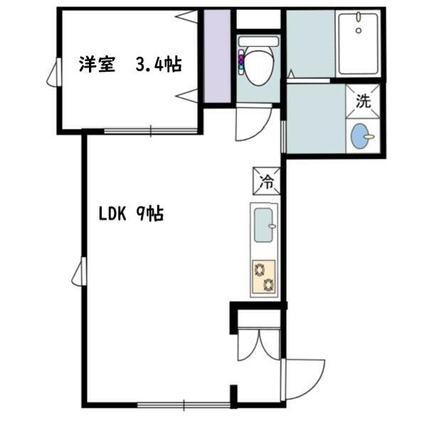 宮城県仙台市青葉区小田原５ 仙台駅 1LDK アパート 賃貸物件詳細