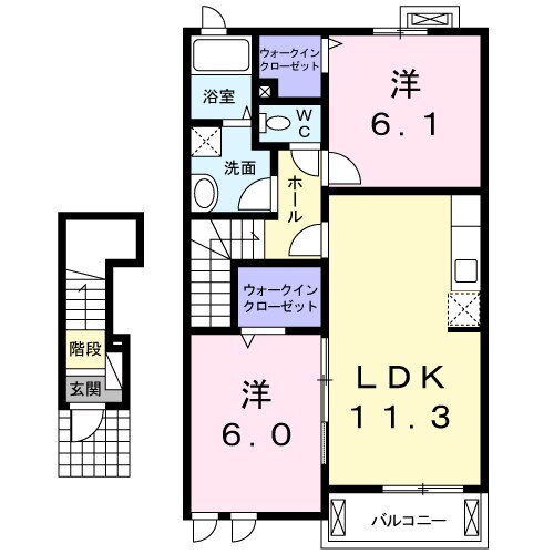 福岡県北九州市八幡西区茶屋の原２ 楠橋駅 2LDK アパート 賃貸物件詳細
