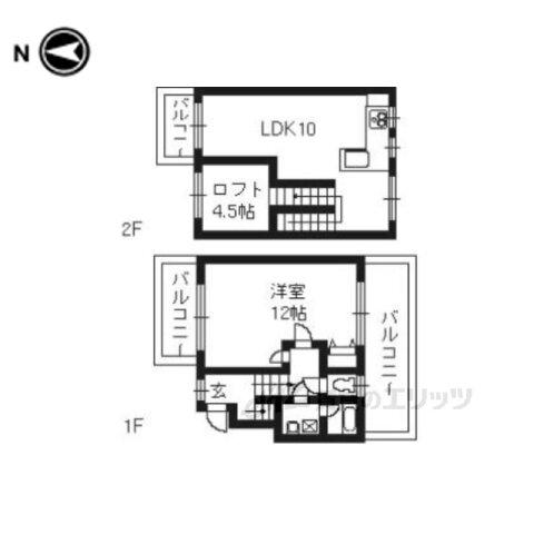 コートハウステラード 1LDK 賃貸物件詳細