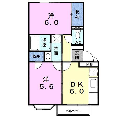 愛知県蒲郡市鹿島町深田 三河鹿島駅 2DK アパート 賃貸物件詳細