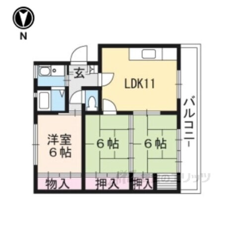 滋賀県草津市南笠東１ 南草津駅 3DK マンション 賃貸物件詳細