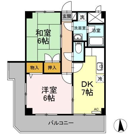 宮城県岩沼市中央２ 岩沼駅 2DK マンション 賃貸物件詳細