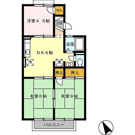 鹿児島県鹿児島市桜ヶ丘８ 笹貫駅 3DK アパート 賃貸物件詳細