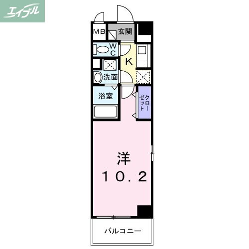 岡山県岡山市北区柳町１ 岡山駅 1K マンション 賃貸物件詳細