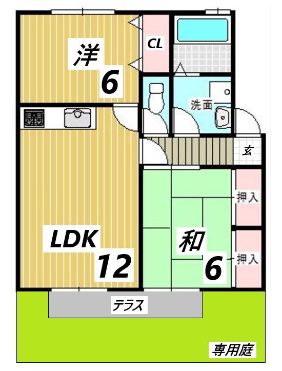 ボンヌシェール矢倉 1階 2LDK 賃貸物件詳細