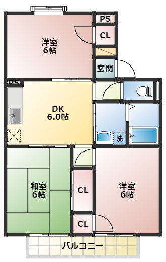 大阪府交野市星田２ 星田駅 3DK アパート 賃貸物件詳細