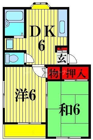 千葉県柏市旭町８ 柏駅 2DK アパート 賃貸物件詳細