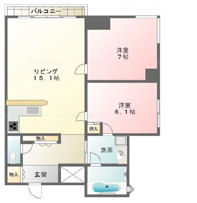 大阪府大阪市西区北堀江１ 四ツ橋駅 2LDK マンション 賃貸物件詳細