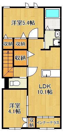 福岡県北九州市八幡西区上上津役２ 永犬丸駅 2LDK アパート 賃貸物件詳細