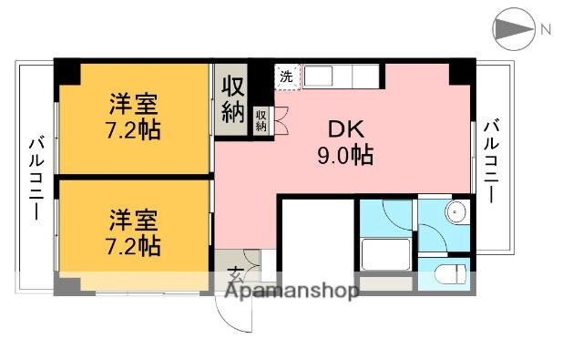高知県高知市はりまや町１ デンテツターミナル駅 2DK マンション 賃貸物件詳細
