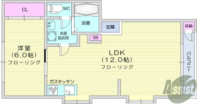 宮城県仙台市青葉区東勝山２ 北仙台駅 1LDK アパート 賃貸物件詳細