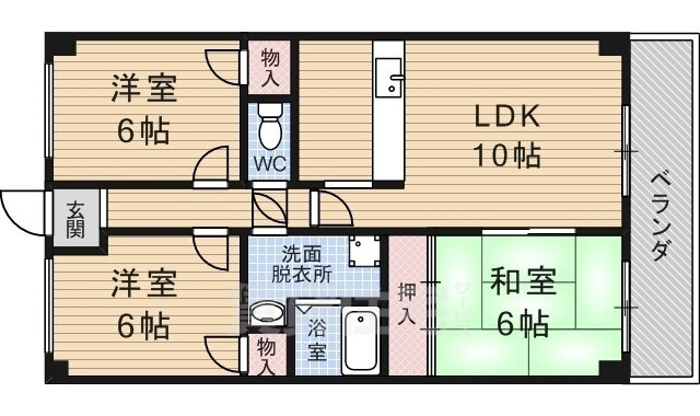 エクラ丹波橋 4階 3LDK 賃貸物件詳細