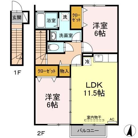 宮城県宮城郡利府町加瀬字十三本塚 利府駅 2LDK アパート 賃貸物件詳細