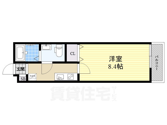 大阪府大阪市此花区春日出北１ 千鳥橋駅 1K アパート 賃貸物件詳細