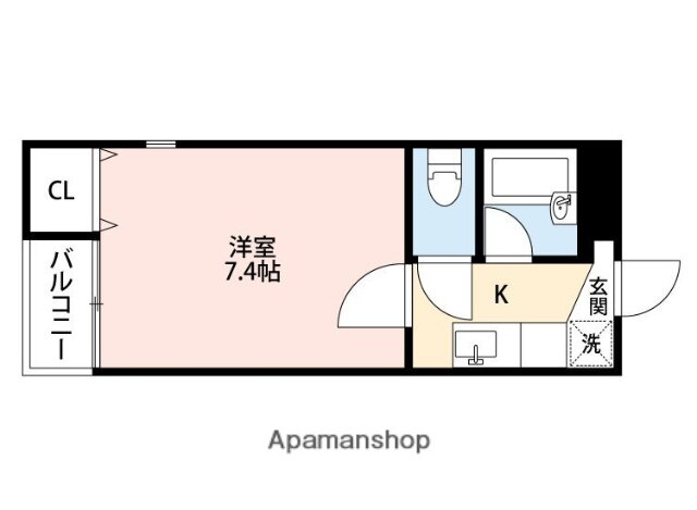 熊本県熊本市中央区黒髪３ 黒髪町駅 1K マンション 賃貸物件詳細