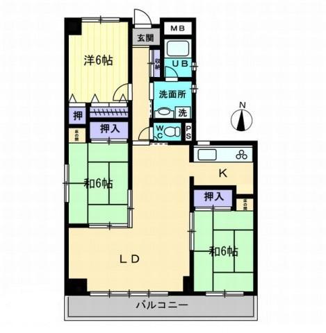 香川県高松市桜町１ 栗林駅 3LDK マンション 賃貸物件詳細