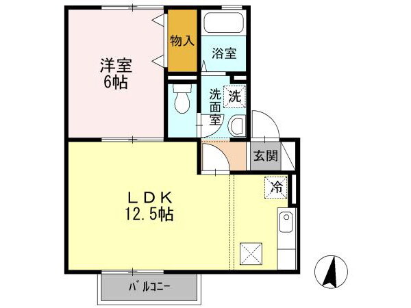 長崎県大村市富の原２ 1LDK アパート 賃貸物件詳細