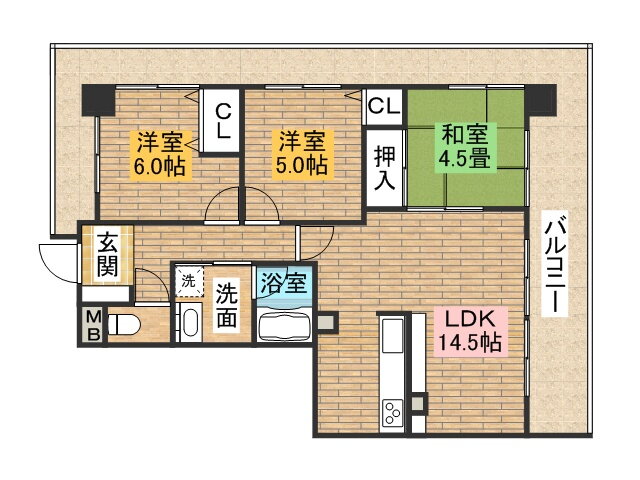 フェニックス堺東 4階 3LDK 賃貸物件詳細