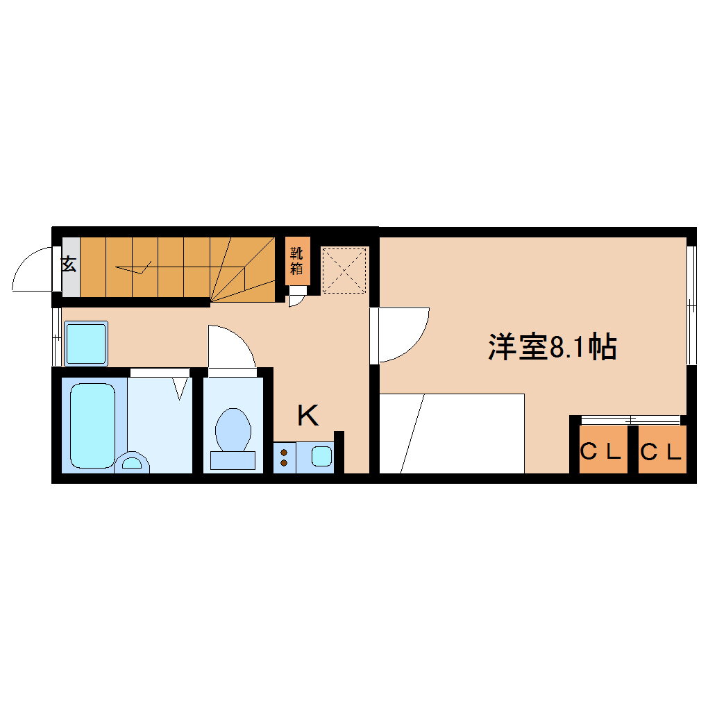 奈良県大和郡山市南郡山町 近鉄郡山駅 1K アパート 賃貸物件詳細