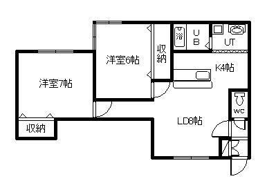 北海道旭川市永山四条４ 旭川駅 2LDK アパート 賃貸物件詳細