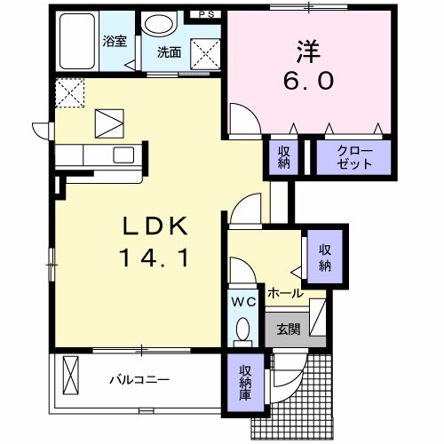 岡山県岡山市中区藤崎 岡山駅 1LDK アパート 賃貸物件詳細