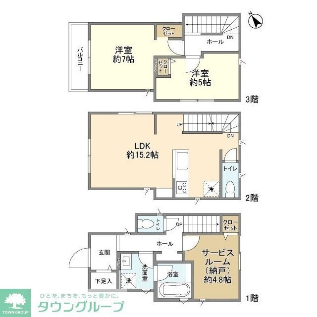 東京都世田谷区玉堤２ 等々力駅 2SLDK 一戸建て 賃貸物件詳細