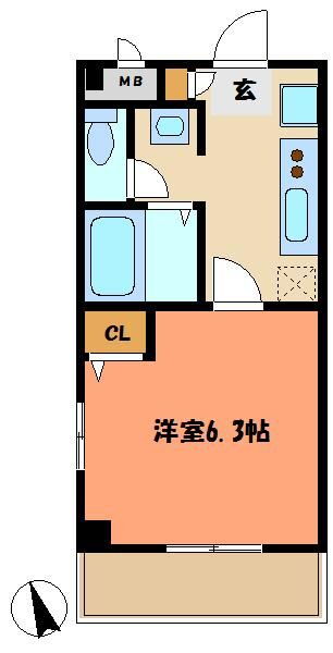 リブリ・陣屋 3階 1K 賃貸物件詳細