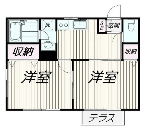 東京都大田区久が原２ 西馬込駅 2DK アパート 賃貸物件詳細