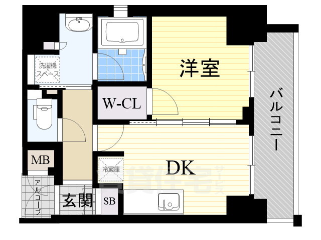 大阪府大阪市西区北堀江４ ドーム前千代崎駅 1DK マンション 賃貸物件詳細