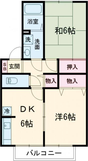 群馬県高崎市大八木町 井野駅 2DK アパート 賃貸物件詳細