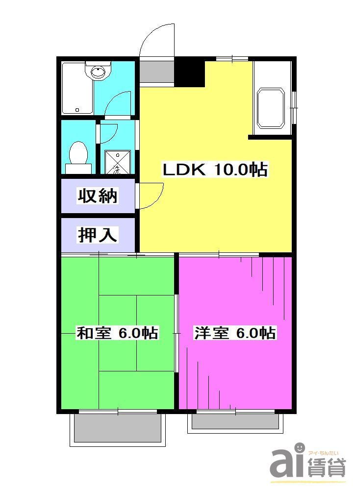 東京都東大和市南街２ 東大和市駅 2LDK アパート 賃貸物件詳細