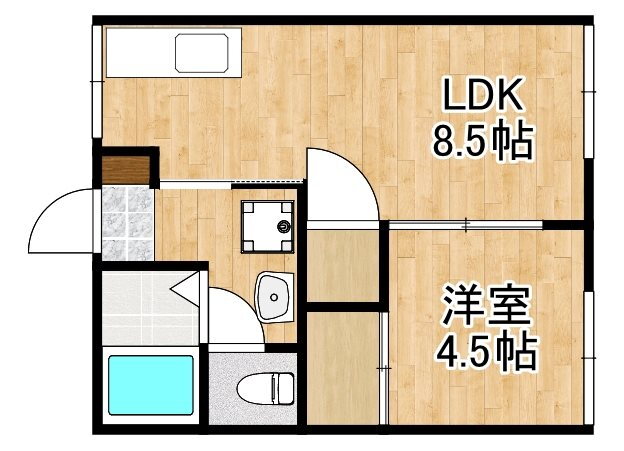 さくらアパート　Ｂ棟 1階 1LDK 賃貸物件詳細