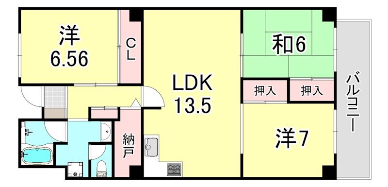 兵庫県神戸市東灘区住吉山手４ 住吉駅 3LDK マンション 賃貸物件詳細