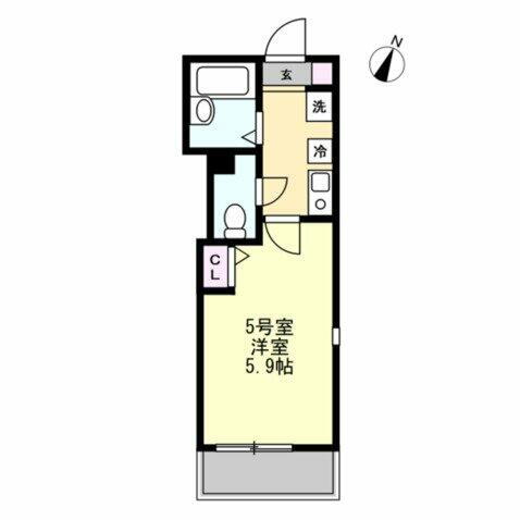 ベイルーム鶴見小野 2階 1K 賃貸物件詳細