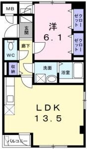 コンフォート　Ａ・Ｎ 4階 1LDK 賃貸物件詳細