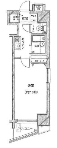 東京都中央区新川１ 茅場町駅 1K マンション 賃貸物件詳細