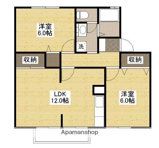 広島県福山市北吉津町４ 福山駅 2LDK アパート 賃貸物件詳細