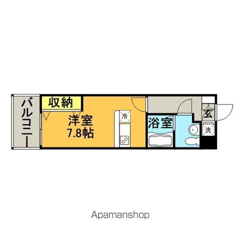 福岡県福岡市博多区堅粕３ 博多駅 1K マンション 賃貸物件詳細