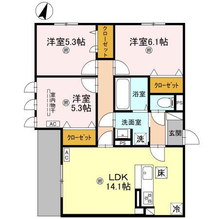 兵庫県神戸市灘区高羽町４ 六甲道駅 3LDK アパート 賃貸物件詳細