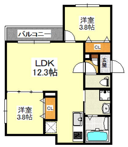 大阪府泉佐野市西本町 泉佐野駅 2LDK アパート 賃貸物件詳細