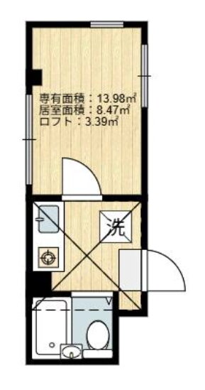 東京都江東区亀戸３ 錦糸町駅 1K マンション 賃貸物件詳細
