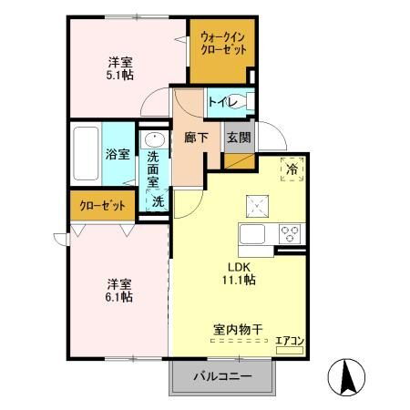 茨城県つくば市学園の森２ 研究学園駅 2LDK アパート 賃貸物件詳細