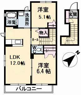 山口県山口市佐山 周防佐山駅 2LDK アパート 賃貸物件詳細