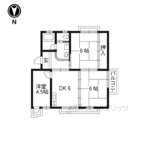 京都府向日市物集女町堂ノ前 洛西口駅 3DK マンション 賃貸物件詳細