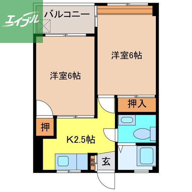 籠町ビル 4階 2K 賃貸物件詳細