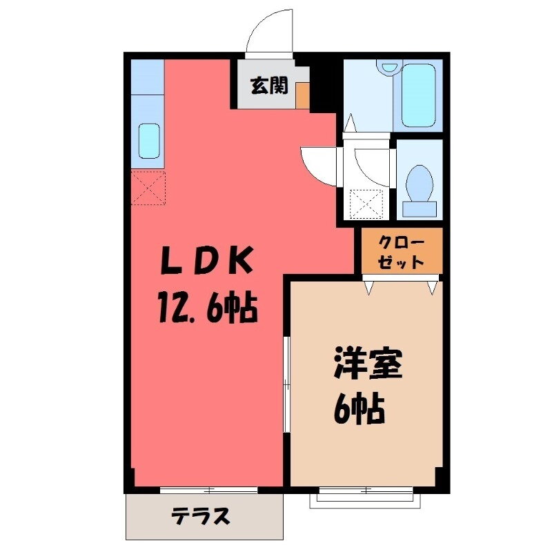 茨城県古河市女沼 古河駅 1LDK アパート 賃貸物件詳細