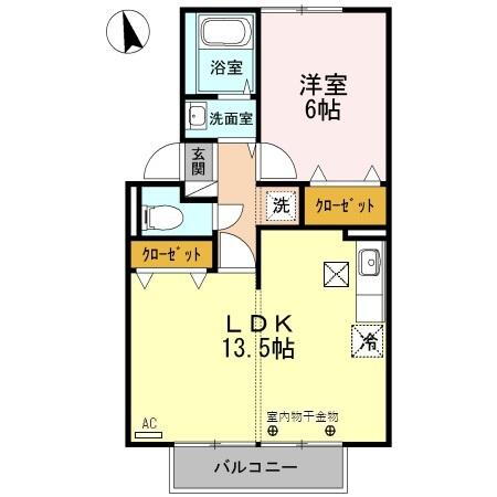 石川県野々市市下林４ 金沢駅 1LDK アパート 賃貸物件詳細