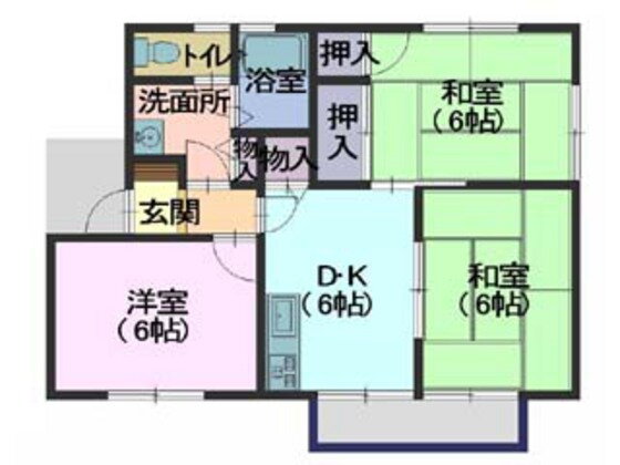 広島県廿日市市平良２ 宮内串戸駅 3DK アパート 賃貸物件詳細