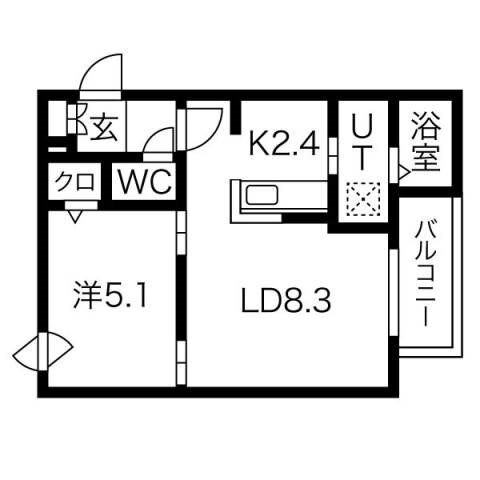 北海道札幌市西区二十四軒三条６ 二十四軒駅 2LDK マンション 賃貸物件詳細